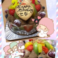 サムネイル：三島市　美容室　誕生日ケーキ