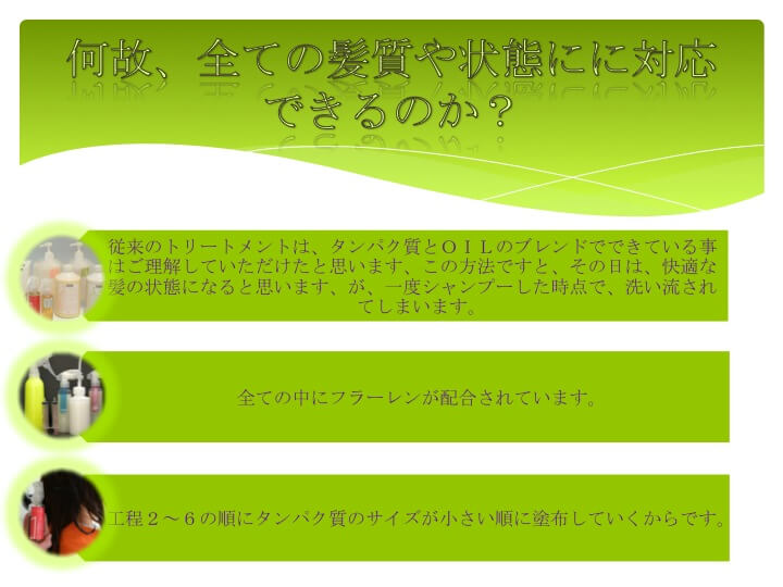 何故、全ての髪質や状態に対応できるのか？